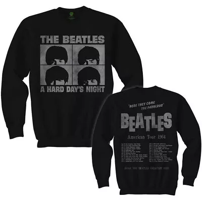 Buy The Beatles 'Hard Day's Night' Black Long Sleeve T Shirt - NEW OFFICIAL • 21.99£