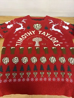 Buy Timothy Taylors Landlord Beer Brewery Christmas Sweater Jumper XL 44  Inch Chest • 34£