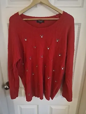 Buy New Look Size 20 Christmas Gem Pudding Jumper • 2£
