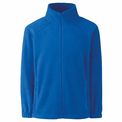 Buy Kids/Boys/Girls School Fleece Zip Jacket Best Quality 300GSM Royal Blue Size 13 • 16.99£