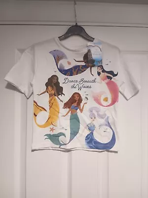 Buy Disney Girls The Little Mermaid Dance Beneath The Waves T Shirt UK 4-5 Yrs • 4.99£