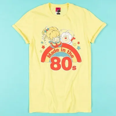 Buy Women's Yellow Rainbow Brite Made In The 80s Rolled Sleeve Boyfriend T-Shirt • 19.99£
