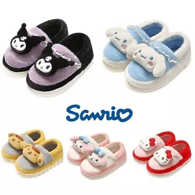 Buy Sanrio Slipper Hello Kitty Plush Shoes Kuromi My Melody Home Cotton Slippers New • 7.20£