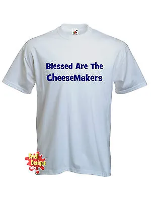 Buy BLESSED ARE THE CHEESEMAKERS Life Of Brian Monty Python T Shirt All Sizes • 13.99£