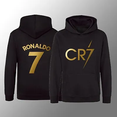 Buy Kids CR7 Hoodie/Hoody Football Inspired Ronaldo #7 GOAT Jumper Merch Gift Siuuu • 13.89£