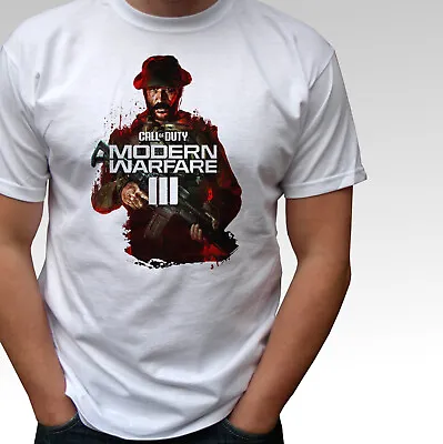 Buy Call Of Duty Modern Warfare 3 T Shirt COD MW3 White Game Top Gift Mens Kids Size • 9.99£