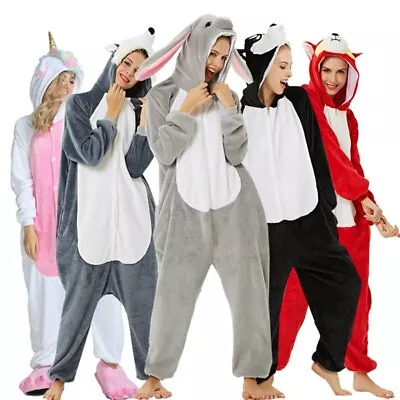 Buy 2023 Adult Animal Onesie16 Kigurumi Pyjamas Pajamas Halloween Cosplay Costume UK • 23.99£