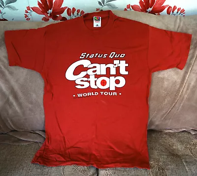 Buy Status Quo Vintage Memorial T-Shirt Can't Stop The World Tour/FREE Post • 12.50£