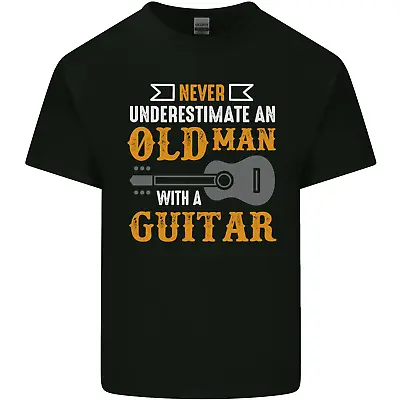 Buy Guitar Never Underestimate Old Man Mens Cotton T-Shirt Tee Top • 8.75£