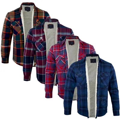 Buy Mens Tokyo Laundry Sherpa Lined Flannel  Lumberjack Check Shirt Button Up S-XL • 23.99£