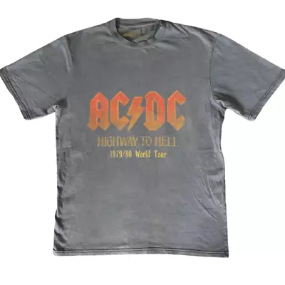 Buy ACDC Highway To Hell Official Tour 1979/80 Band T Shirt By Pull & Bear / Size S • 18.94£