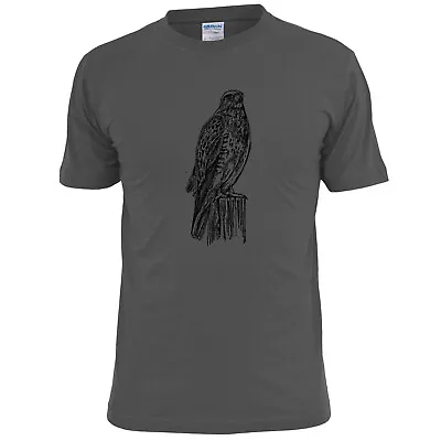 Buy Mens Hawk Pencil Sketch T Shirt Bird Of Prey Wildlife  • 9.99£