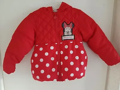 Buy Disney Minnie Mouse Zip-up Puffer Jacket 3-4 Years  • 12.99£