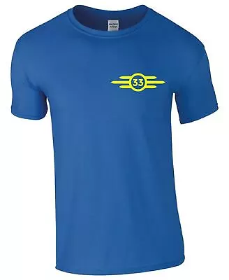 Buy Vault 33 Shirt Fallout Inspired Unisex Kids/adults Top T-shirt • 7.99£