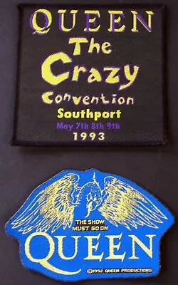 Buy Queen Freddie Mercury 2 Cloth Patches Vintage Circa Early 90s • 23.75£