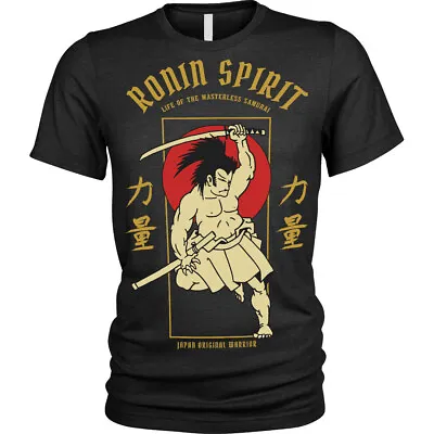 Buy Ancient Hero T-Shirt Samurai Ronin Spirit Japanese Unisex Mens • 12.95£
