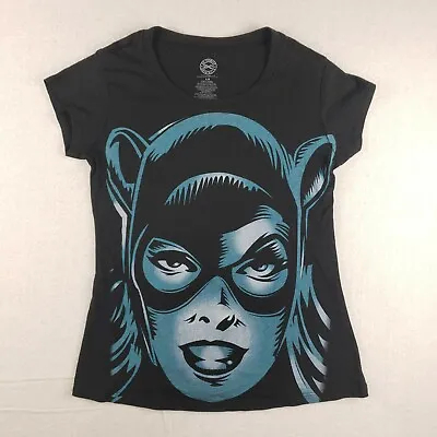 Buy Catwoman T-shirt Large Women's DC Comics Fitted Black  Graphic Retro 60s Print   • 5.79£