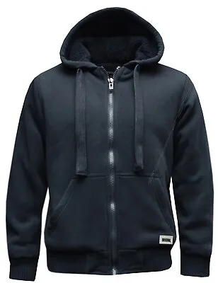 Buy New Mens/Women Fur Lined Sherpa Hoodie Hooded Top/ Winter Warmer M - XXL • 22.99£