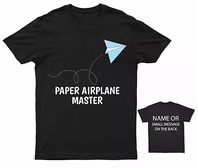 Buy Paper Airplane Master T-Shirt Personalised Gift Customised Name Message • 13.95£