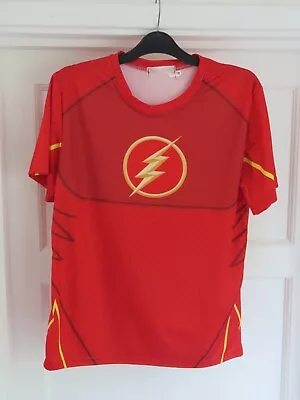 Buy Men's The Flash Logo T-Shirt Red Size M DC Comics • 3.50£