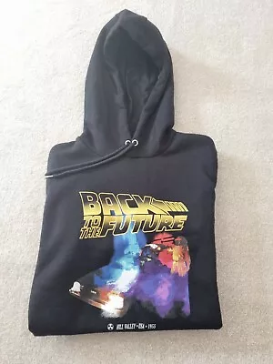 Buy Back To The Future Mens Womens Black  Small Hoodie Jumper Pullover Primark NWT • 19.95£