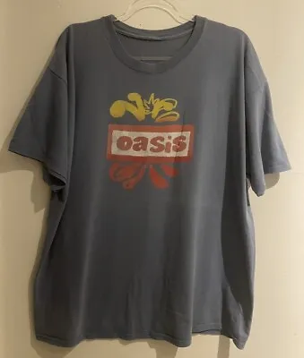 Buy Vintage Oasis 2009 Dig Out Your Soul T-Shirt - XL Blue Tour Rock Band Indie • 64£