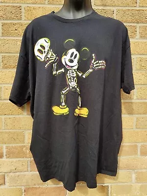 Buy Disney Mickey Mouse Halloween Skeleton Costume T-Shirt 2xl Official Product • 12.95£