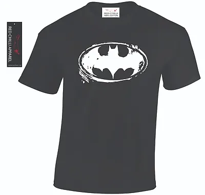 Buy Batman Inspired Distressed T-Shirt DC Comic Book Hero Funny Tshirt • 7.99£