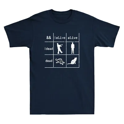 Buy Boolean Logic I'm A Programmer- Alive - Dead Funny Saying Vintage Men's T-Shirt • 14.99£