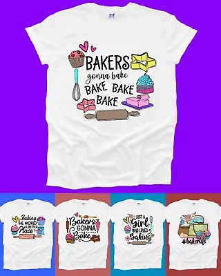 Buy Mum Chef Baker Life Cook Cool Mama Baking Cup Cakes Girl Best Love Mummy Tshirt • 9.99£