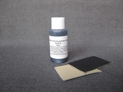 Buy Leather Dye Colourant In BLACK - 30ml For Sofas Shoes Bags Car Seats Jackets NEW • 3.89£
