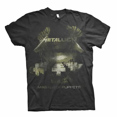 Buy Official Metallica T Shirt Master Of Puppets Distressed Classic Rock Metal Band • 16.29£