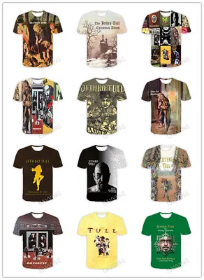 Buy Jethro Tull  Rock 3D Print Fashion Casual Short Sleeves T-shirts For Women/men • 14.39£
