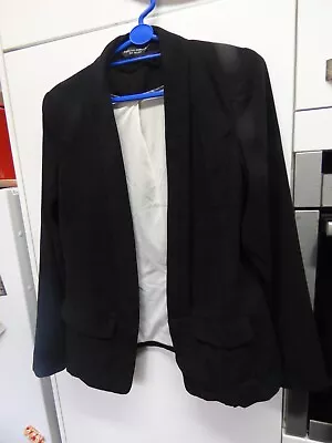 Buy Dorothy Perkins Ladies Black Jacket Lined Size 10 • 6£