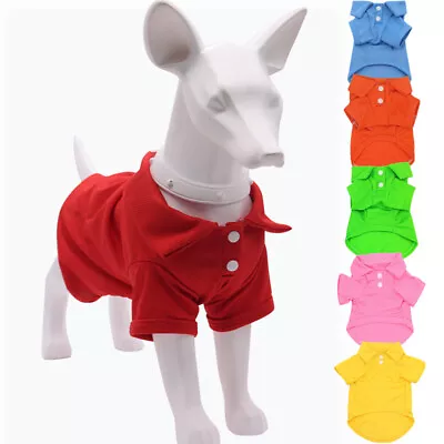 Buy Dog Mesh Breathable Clothes T Shirt Pet Cat Puppy Clothing Vest Summer Shirt🌸 • 3.83£
