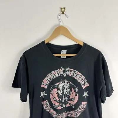 Buy Men’s Vintage Lamb Of God Pure American Metal 2010's Black Large T-Shirt • 25£