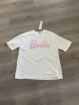 Buy Brand New - Boohoo X Barbie Oversized Shirt Size 6 • 4.99£