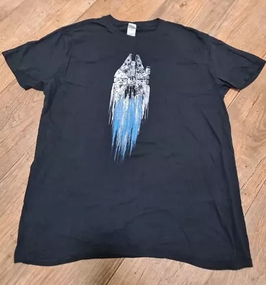 Buy XL Star Wars Millennium Falcon Black T-Shirt  • 11.99£