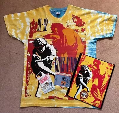 Buy Guns N Roses  T Shirt Mens Size XL. Single Stitch  Also Programme And Tickets • 400£