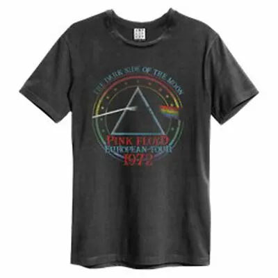 Buy Amplified Pink Floyd 1972 Tour Mens Charcoal T Shirt Pink Floyd Classic Tee • 24.95£