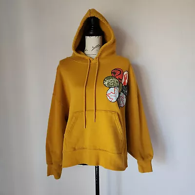 Buy EUC Disney Parks Bambi Hoodie Pullover Sweatshirt Pocket Cotton Yellow Women 3X • 47.06£