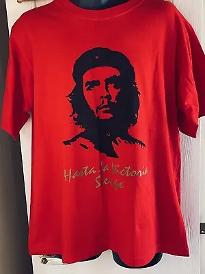 Buy Che Guevara T Shirt L Red Graphic Print Che Guevara Short Sleeve Cotton • 14.99£