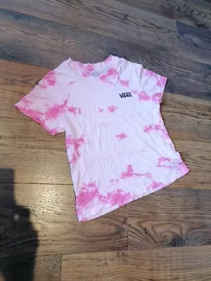 Buy Girls Vans Pink Tie Dye T Shirt Large 14 • 10£