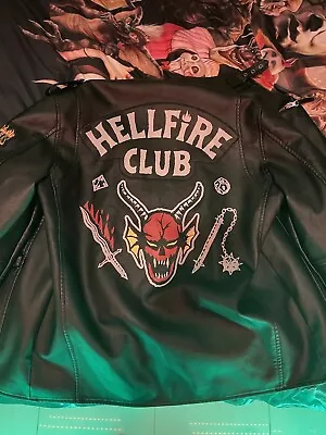 Buy Stranger Things Hellfire Club Leather Jacket (EMP Exclusive) • 60£