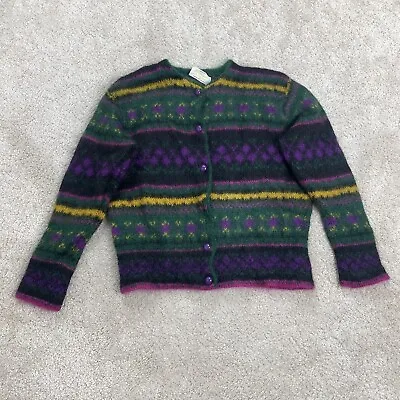 Buy Womens Cardigan Small - Medium Vintage UNITED COLORS BENETTON 90s MISSING BUTTON • 23.99£