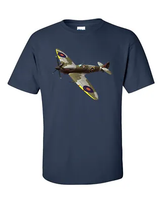 Buy Spitfire Fighter Aircraft WW2 RAF Pilot T-Shirt • 12.95£