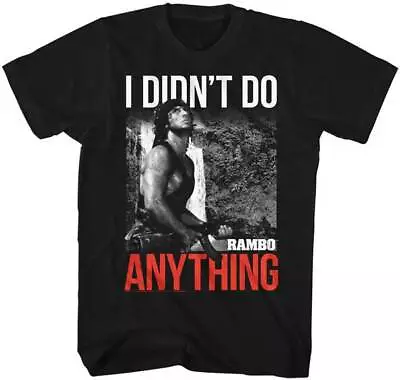 Buy Rambo First Blood I Didn't Do Anything Men's T Shirt 80's Movie Merch • 38.47£