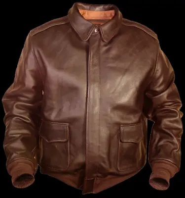 Buy Men's Jacket Airforce Leather Retro Motocycle Jacket Flying Coat Unisex • 40.23£