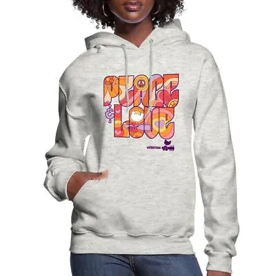 Buy Woodstock Peace Love Hippie Design Women's Hoodie • 45.35£