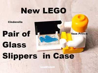 Buy New LEGO Shoes Glass Slippers Printed Two Cinderella Ball High Heels Shoe  Box  • 10.57£